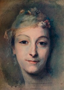Mademoiselle Fel, c1756 od Maurice Quentin de La Tour