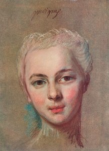 Mademoiselle Puvigny, c1749 od Maurice Quentin de La Tour