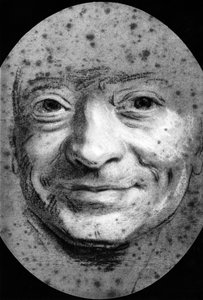 Maurice Quentin Delatour (de La Tour 1704-1788) französischer Maler, Selbstporträt, Pastell von Maurice-Quentin de La Tour