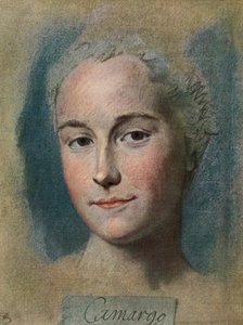 Marie Anne de Cupis de Camargo, z La Tour, pub.1920 od Maurice Quentin de la (after) Tour