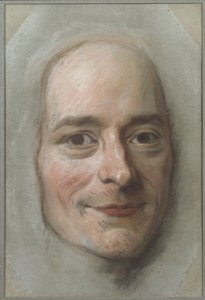 Portrét Francois Marie Arouet de Voltaire (1694-1778), La Tour, Maurice Quentin de (1704-1788). Pastel na papíře. Rozměr: 26,5 x 18 cm. Národní muzeum Stockholm od Maurice Quentin de La Tour