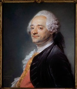 Portrét malíře Maurice Quentina Delatour řekl Quentin De La Tour nebo Quentin De Latour (1704-1788) Pastelový obraz Jean-Baptiste Perroneau (Jean Baptiste Perronneau) (1715-1783) 1750 Dim 0,56x0,48 m Musee Saint Quentin - Portrét p od Maurice Quentin de La Tour