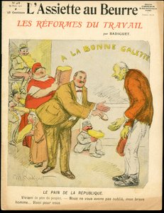 Obálka „L’Assiette au Beurre“, číslo 468, satirická barva od Maurice Radiguet