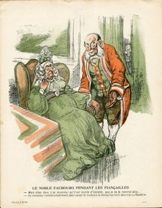 Máslový talíř, číslo 185, satirické barvy od Maurice Radiguet