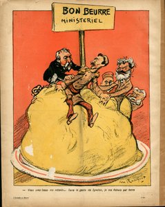 Máselný talíř, číslo 188, satirické barvy od Maurice Radiguet