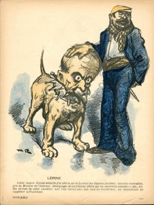 Máslový talíř, číslo 191, satirické barvy od Maurice Radiguet