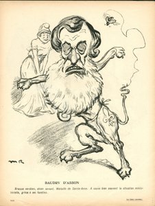 Máslový talíř, číslo 191, satirické barvy od Maurice Radiguet