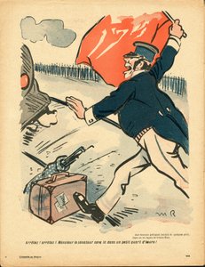Máselný talíř, číslo 381, satirické barvy od Maurice Radiguet
