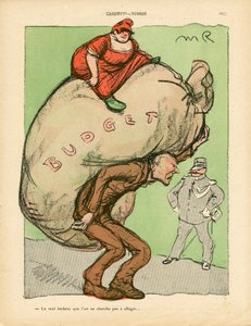 Máslový talíř, číslo 468, satirické barvy od Maurice Radiguet