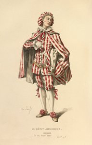 Kostým pro roli Grose - René, asi 1868 (rytina) od Maurice Sand