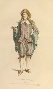 Kostým pro roli Lubina, asi 1868 (rytina) od Maurice Sand