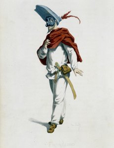 Fritellino Z „“Masques et bouffons““ (italská komedie), text a kresby Maurice Sand, lepty A. Manceau, předmluva Georges Sand, Paris, Michel Lévy Frères od Maurice Sand