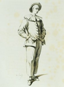 Pedrolino od Maurice Sanda (1823-1889) od Maurice Sand