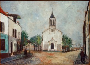Kostel ve Villanteuse od Maurice Utrillo