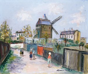 Le Moulin de la Galette, kolem roku 1930 (olej na plátně)