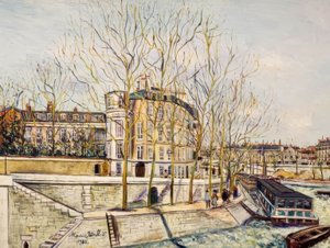 Nábřeží Anjou od Maurice Utrillo