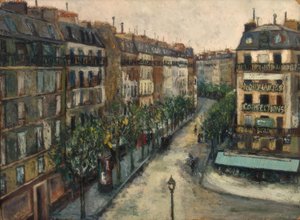 Ulice Custine v Monmartre od Maurice Utrillo