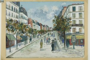 Rue Ordener, Paříž od Maurice Utrillo