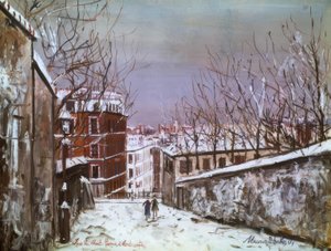 Rue du Mont-Cenis in Montmartre von Maurice Utrillo