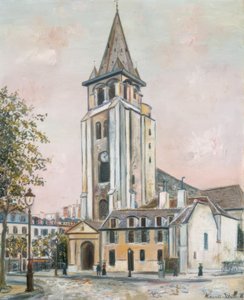 Saint-Germain-des-Prés von Maurice Utrillo