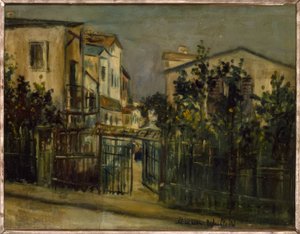 Scéna z ulice Montmartre od Maurice Utrillo