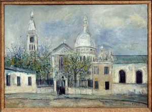 Kostel svatého Petra v Montmartru od Maurice Utrillo