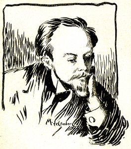 Gustave Le Rouge, cca 1899 (dřevoryt) od Maurice Walter Edmond de Lambert