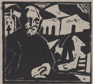 sedícího muže od Maurits de Groot (signed by artist)