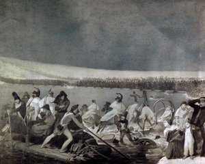 Ústup z Ruska (1812): „“ průchod Beresiny (Bereziny) francouzskou armádou 28. listopadu od Mauro Conconi