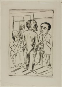 V hotelu (dolar) od Max Beckmann