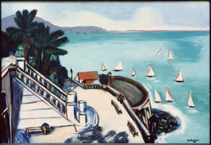 Pohled z terasy v Monte Carlu od Max Beckmann