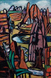 Boulder – Skalnatá krajina od Max Beckmann