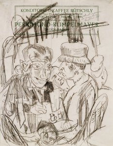 Cafe Life; Cafehausszene od Max Beckmann