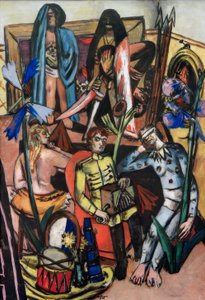 Leiermann (Das Lebenslied) od Max Beckmann