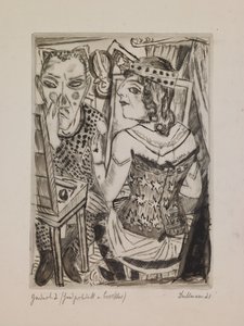 Šatna, deska 2 z portfolia "Výroční veletrh" od Max Beckmann