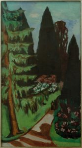 Eyckenstein-Zypressen od Max Beckmann