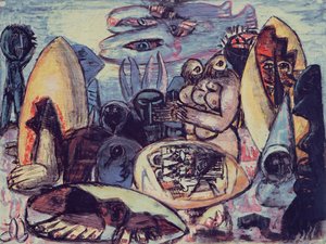 Fantastická krajina od Max Beckmann