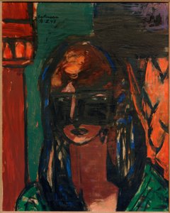 Žena s maskou od Max Beckmann