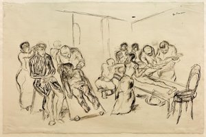 Velký operační sál od Max Beckmann