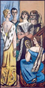 Velký obrázek žen (pět žen) od Max Beckmann