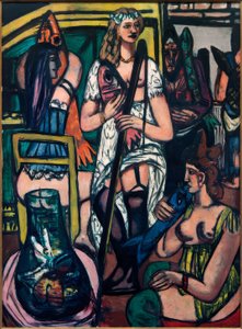Velký obraz žen, rybářek od Max Beckmann