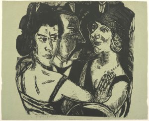 Skupinový portrét, Eden Bar od Max Beckmann