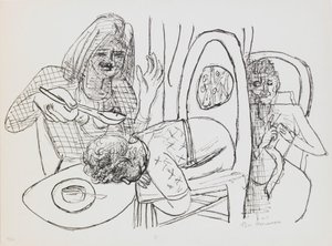 I Don’t Want To Eat My Soup, deska 6 z portfolia „Den a sen“ od Max Beckmann