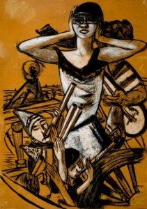 Karneval v Neapoli od Max Beckmann