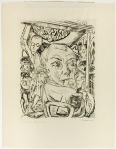Queen Bar (autoportrét) od Max Beckmann