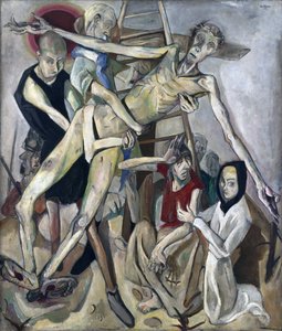 Sestup z kříže. Obraz Maxe Beckmanna (1884-1950), olej na plátně od Max Beckmann