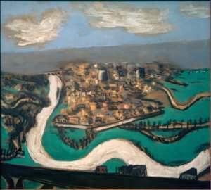 Krajina poblíž Saint-Germain od Max Beckmann