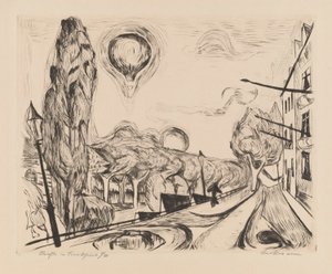 Krajina s balónem od Max Beckmann