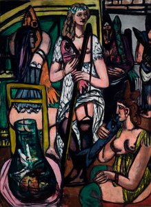Velký obraz žen. Rybářky od Max Beckmann
