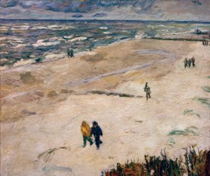 Lidé po práci u moře (Na pláži Wangerooge) od Max Beckmann